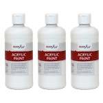 Handy Art&reg; Acrylic Paint 16 oz, Blockout White, Pack of 3 RPC101005-3