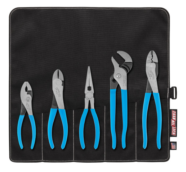 TOOL ROLL-1 5pc Technicians Pliers Set with Tool Roll