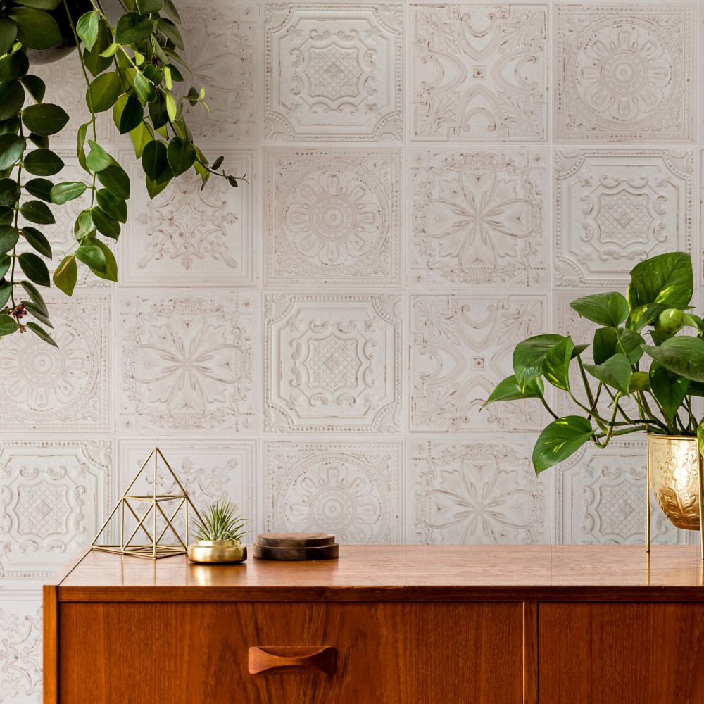 Sample – Fitz White Ceramic Wall Tile
