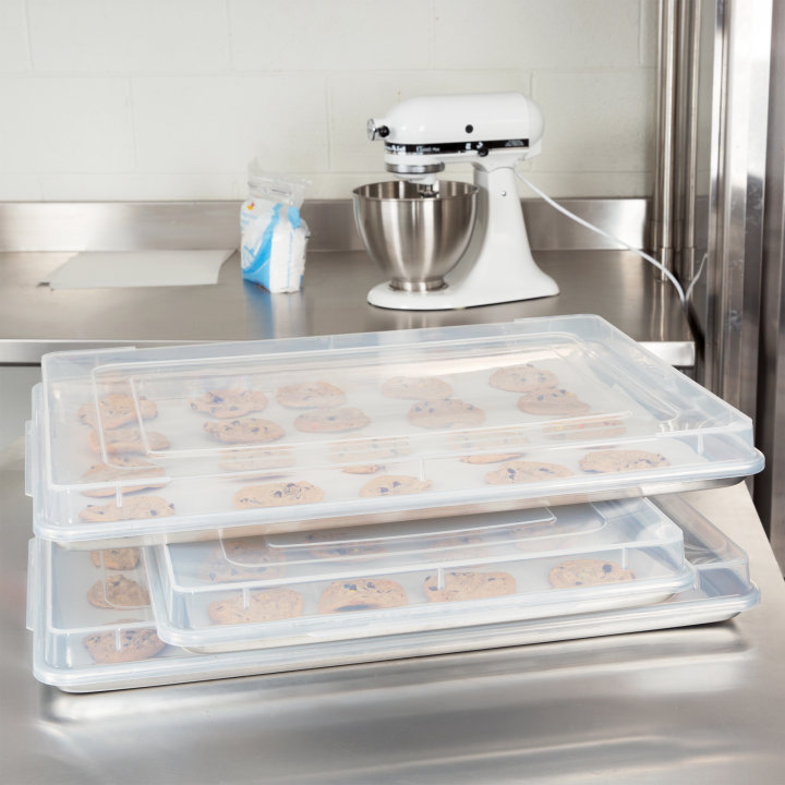 Full-size clear sheet pan cover
