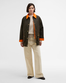 Icons Modern Beadnell Waxed Jacket Olive/Ancient