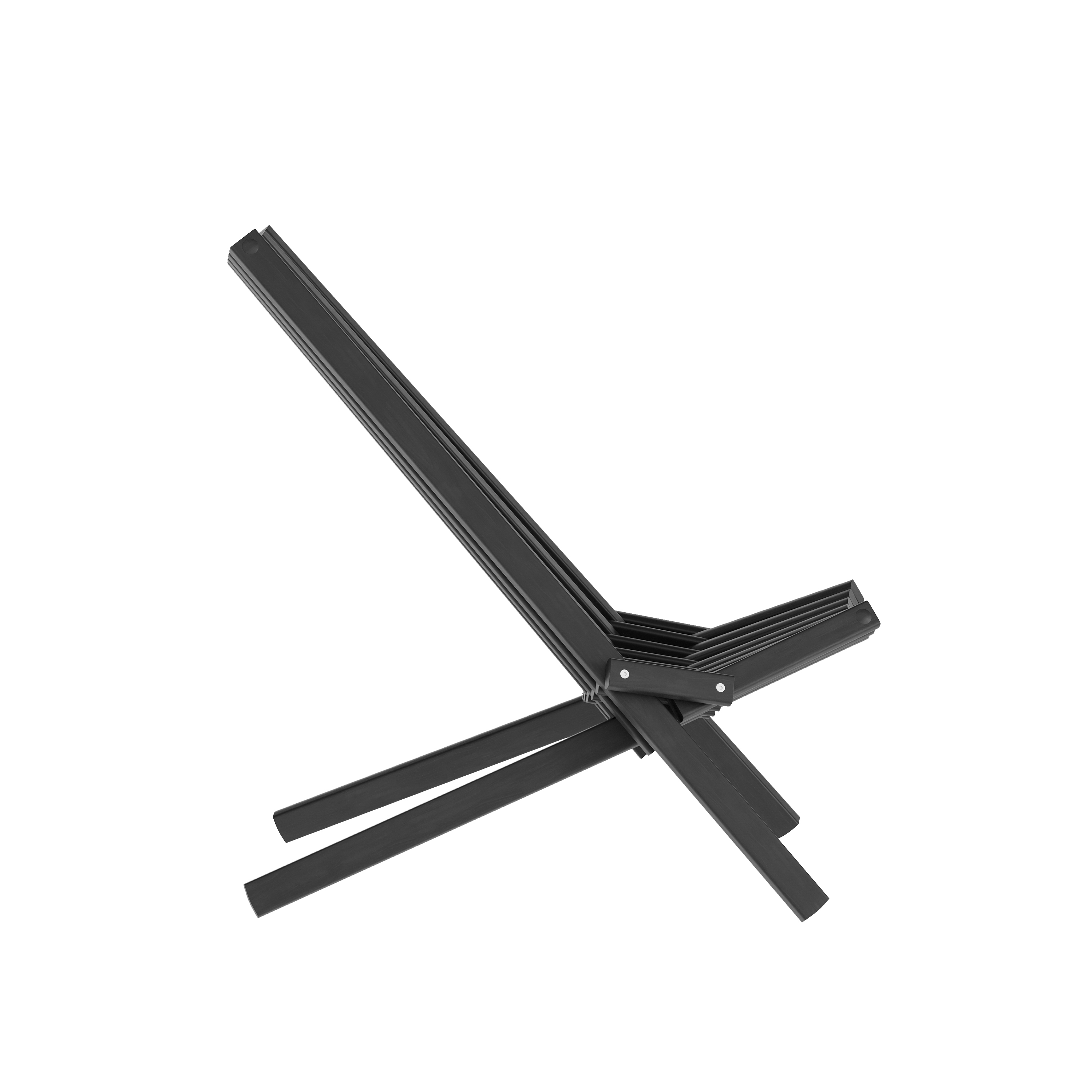 Duhram Black Folding Chair for Indoor/Outdoor Use with Acacia Wood Low Profil... - Picture 8 of 21