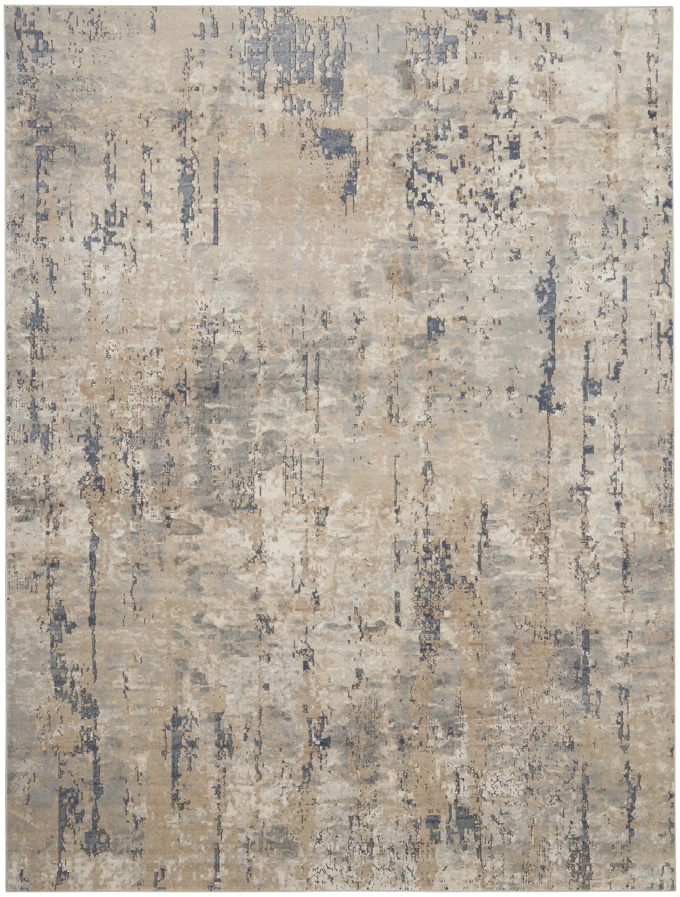 Nourison Quarry 7'10" x 9'10" Beige Grey Modern Indoor Rug