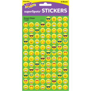 Emotion Icon Cheer superSpots&reg; Stickers, 800 ct