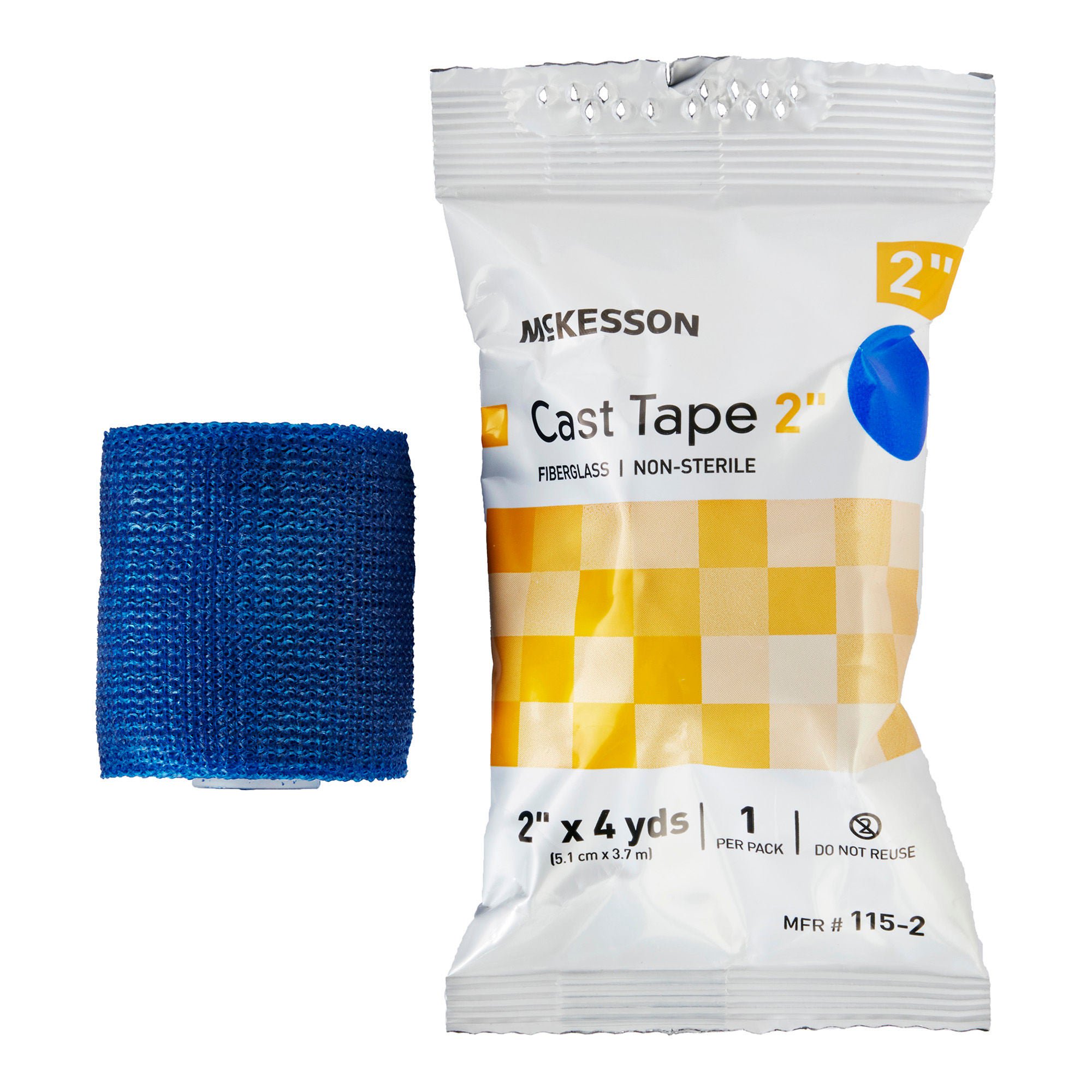 McKesson Blue Cast Tape, 2 Inch x 4 Yard