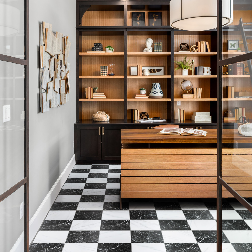 Merzoni Checker Ruzzini 17-7/8 in. x 17-7/8 in. Porcelain Floor and Wall Tile