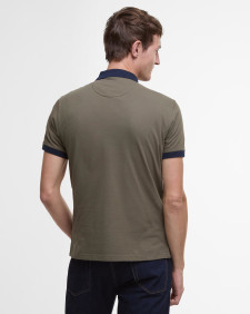 Lynmouth Tipped Polo Shirt Uniform Green