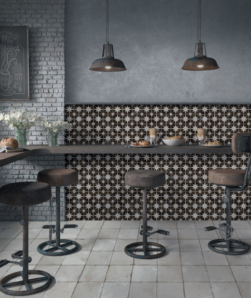 Sample – Harmonia Kings Star Night Ceramic Floor and Wall Tile