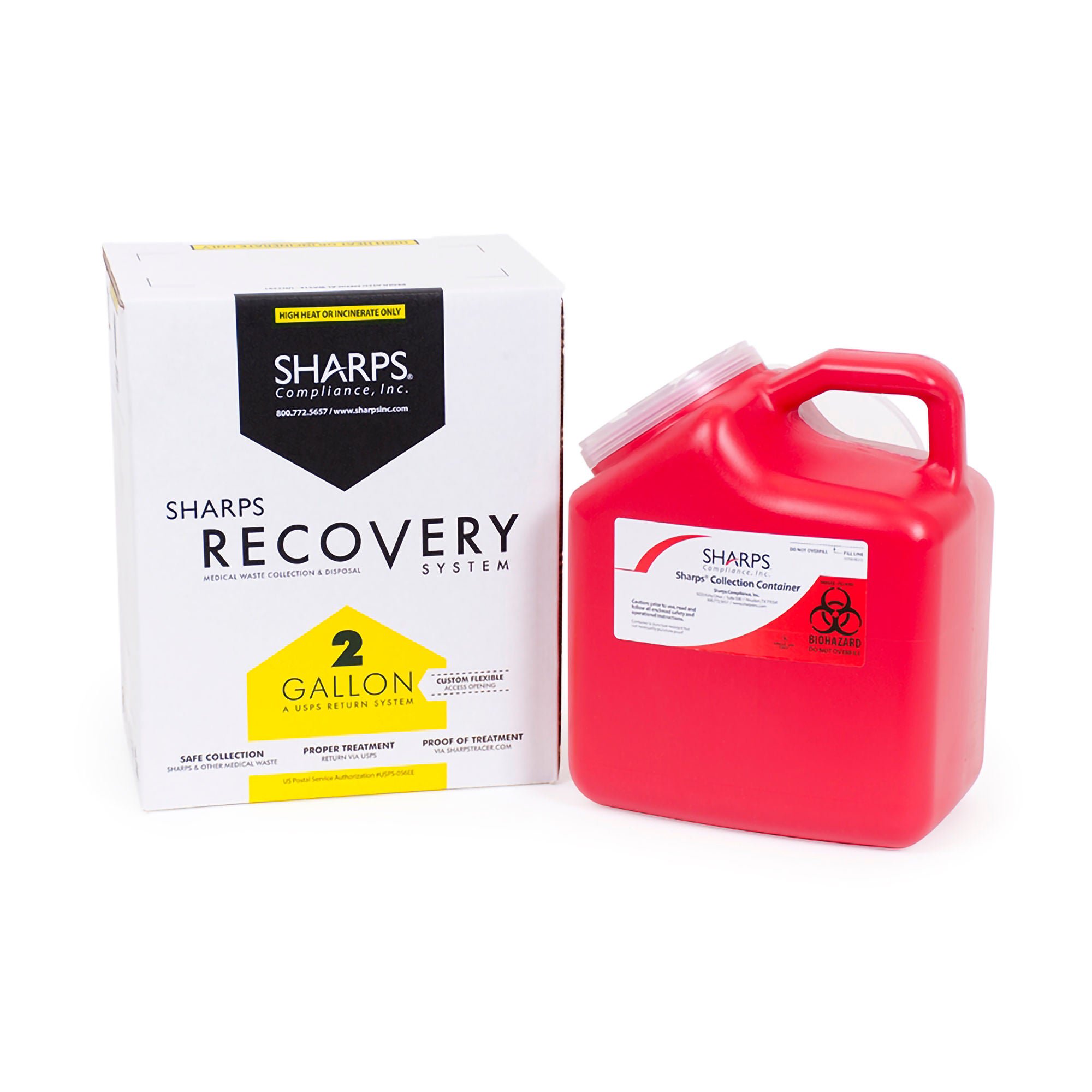 Sharps® Mailback Chemotherapy Container, 2 Gallon