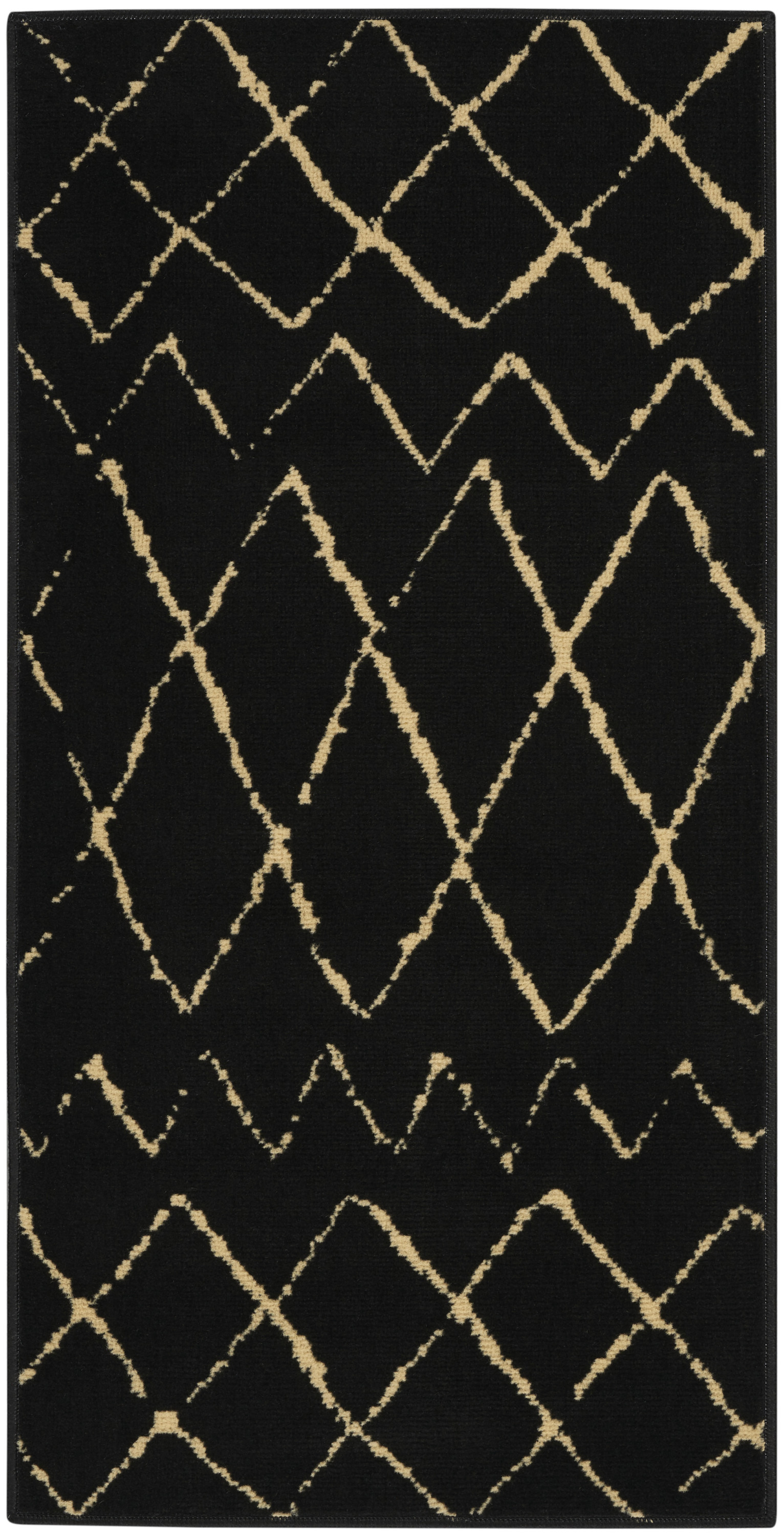 Nourison Grafix 2' x 4' Black Bohemian Indoor Rug