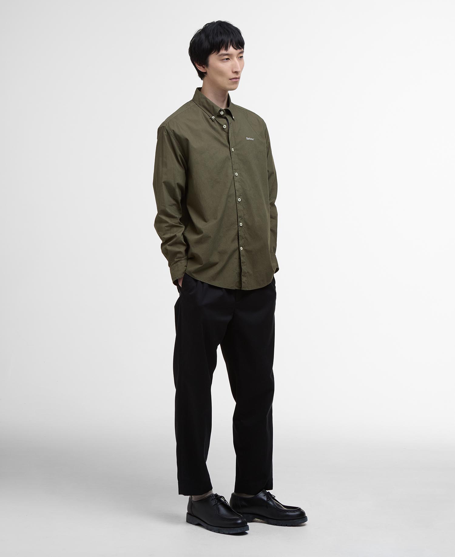 Garment Dyed Poplin Oversized Shirt image number 1