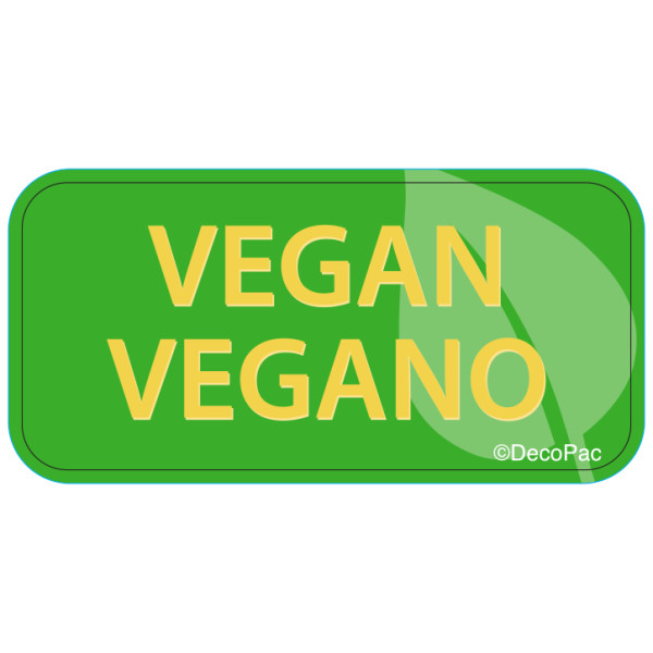 Vegan Label PhotoCake® Edible Image® Merchandising Label