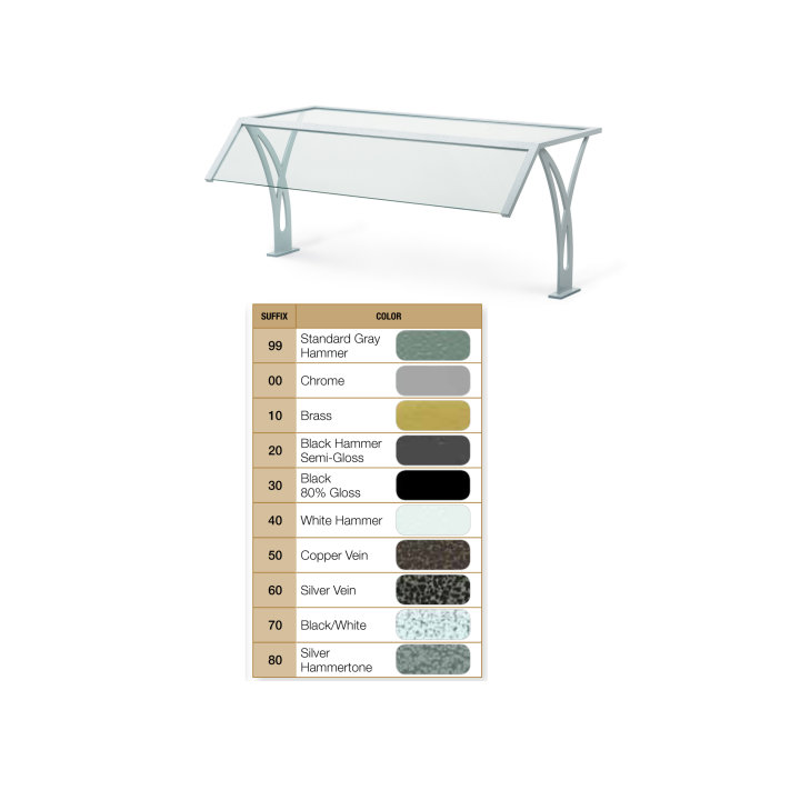 Standard Progressive Style Breath Guards for Stainless Steel Countertops