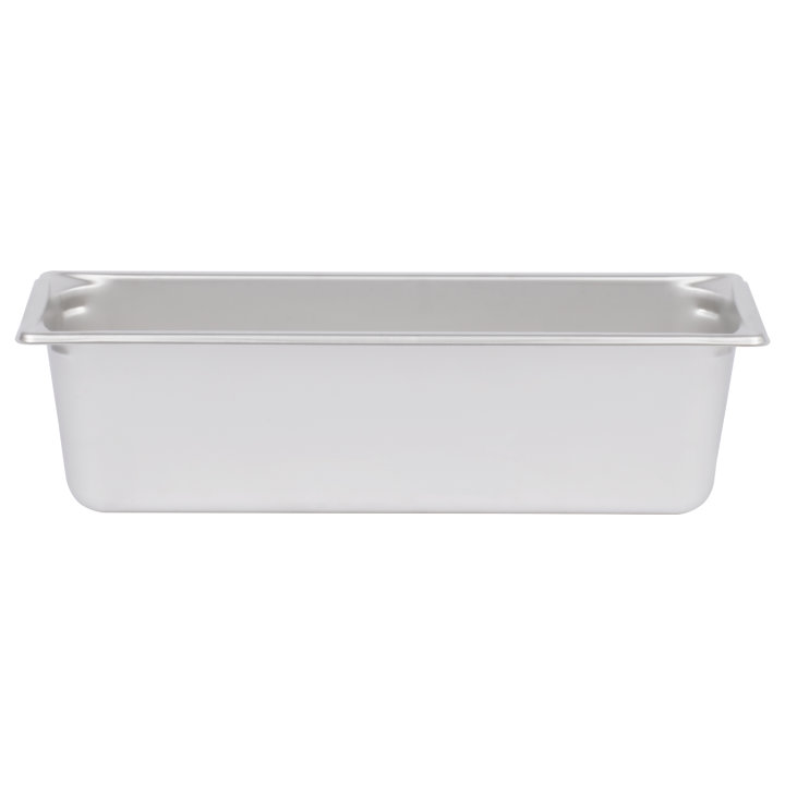 Half-long-size 6-inch-deep Super Pan 3® stainless steel steam table pan