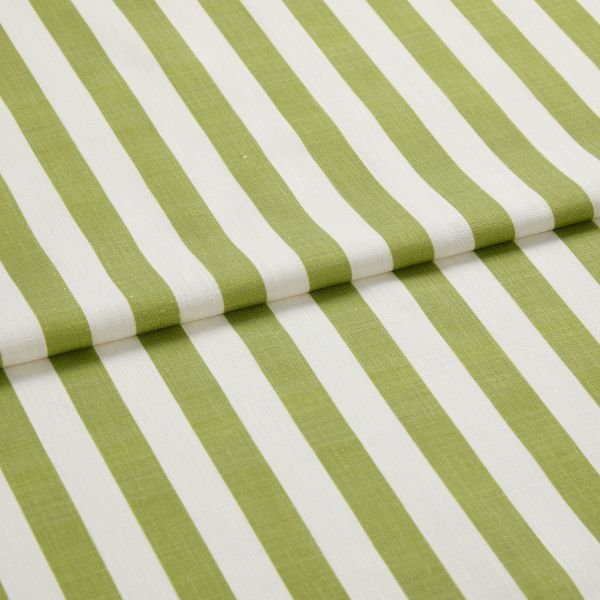 Portofino Stripe Kiwi Roman blind