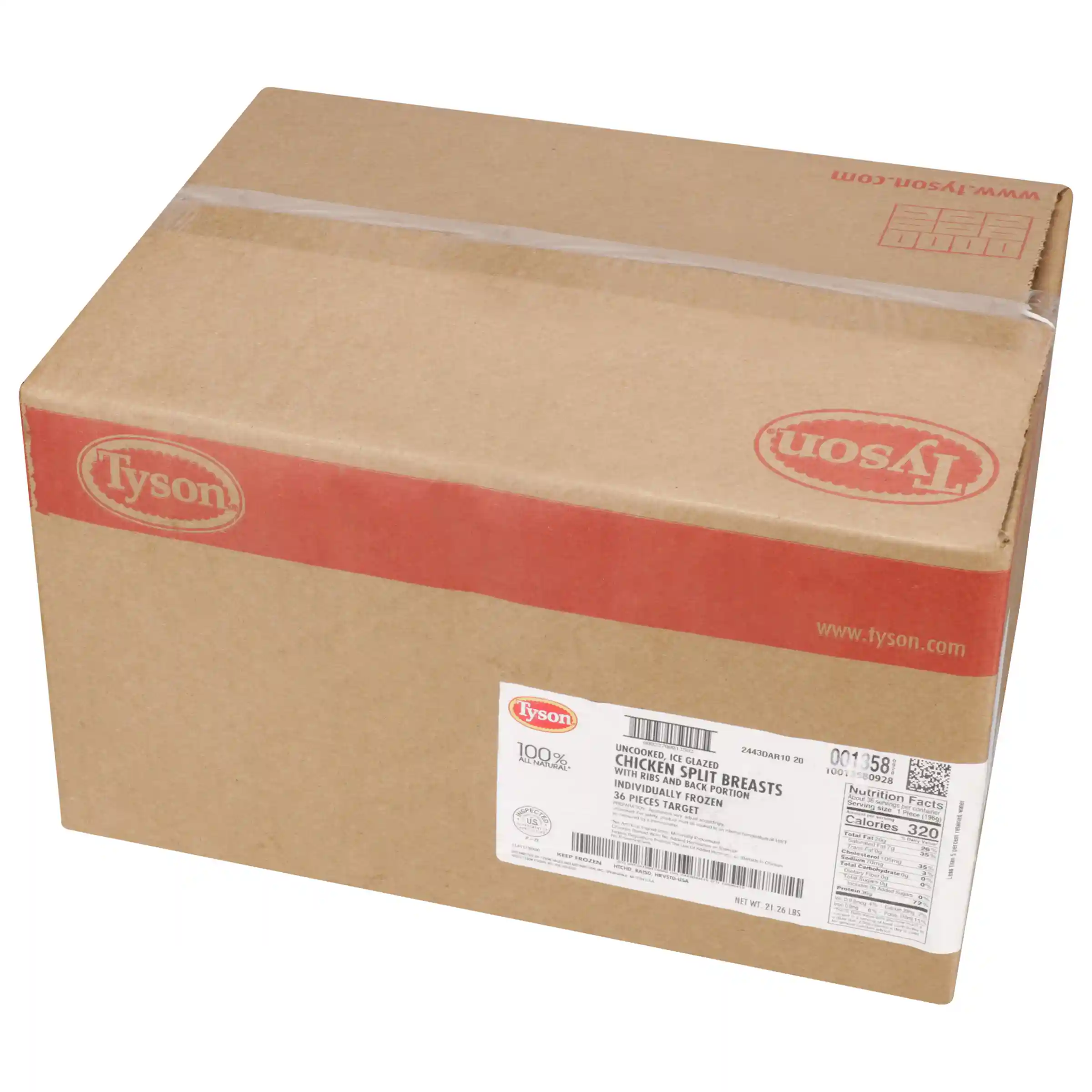 Tyson® All Natural* IF Unbreaded Chicken Split Breasts with Ribs and Back_image_5