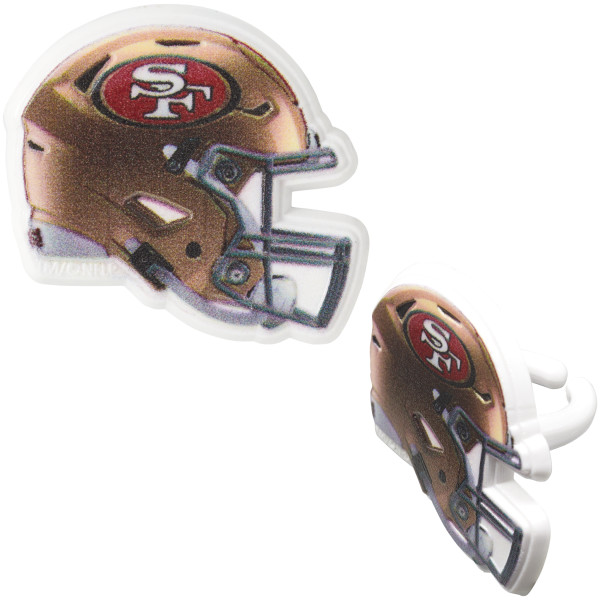 NFL Team Helmet Cupcake Rings