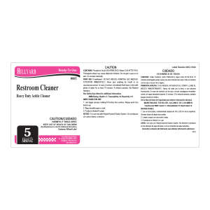 Label RTU Ars 805 Restroom Cleaner