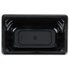 Fourth-size 4-inch-deep Super Pan® high-temperature plastic pan in black