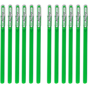 Hybrid Mattehop Gel Roller, Green, 12 Pack