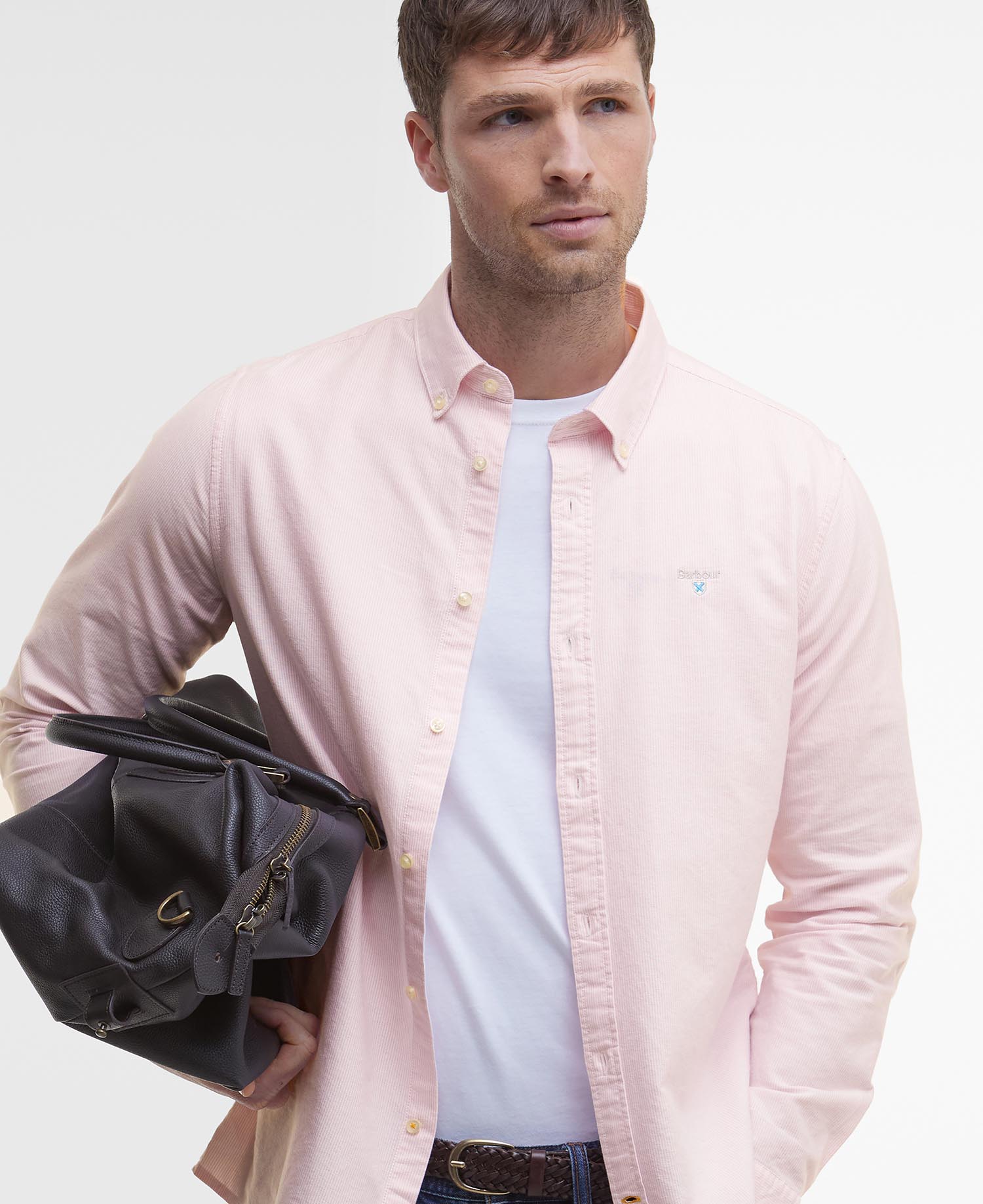 Striped Oxford Tailored Long-Sleeved Shirt image number 5