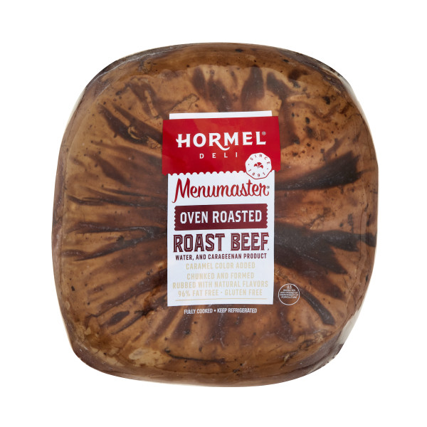 MENUMASTER(r) Roast Beef, Chunked & Formed, 2 pc . C1CB - Front Center Inner Pack (Hi Res)