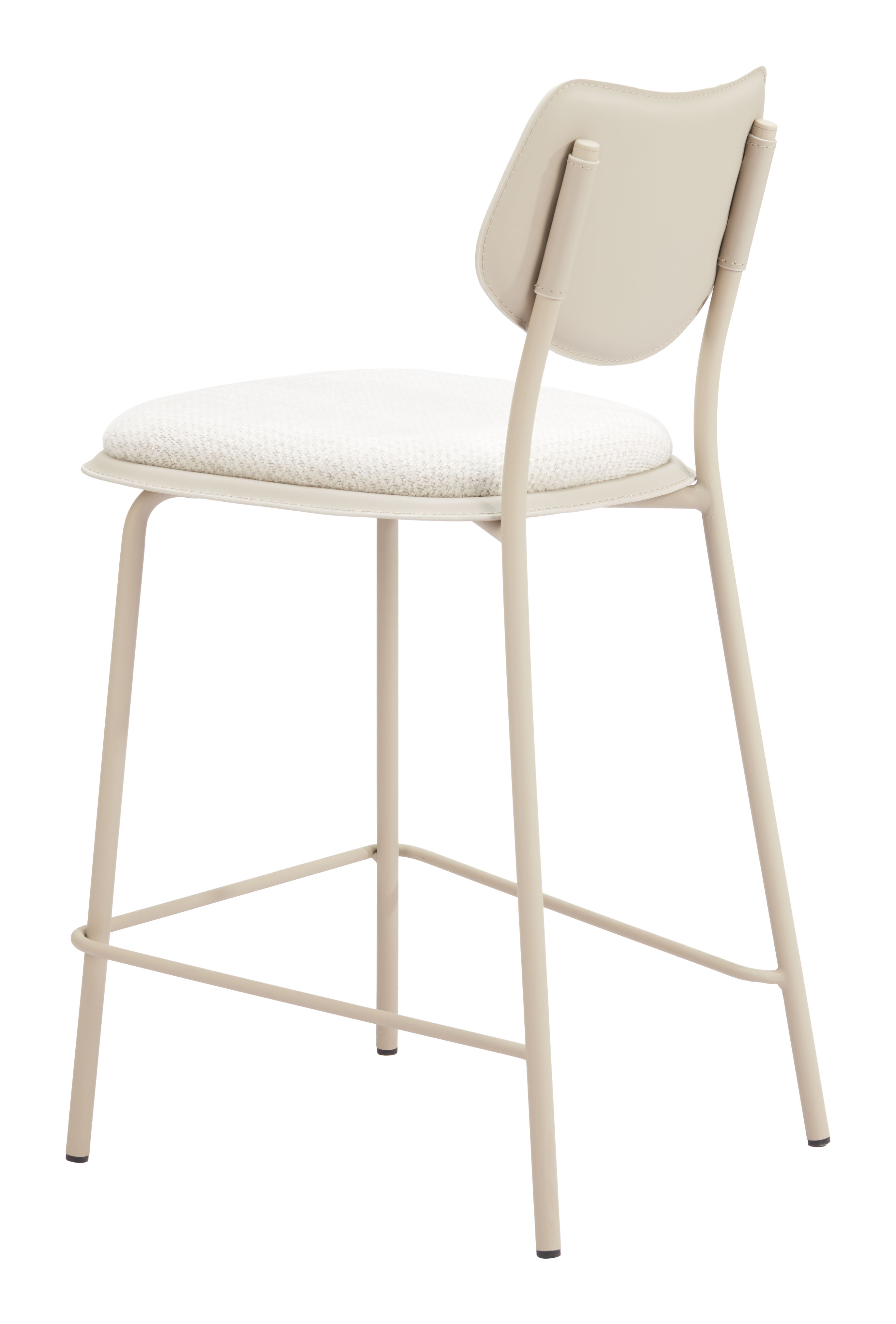 Zeal Counter Stool (Set of 4) Light Gray & Beige product image