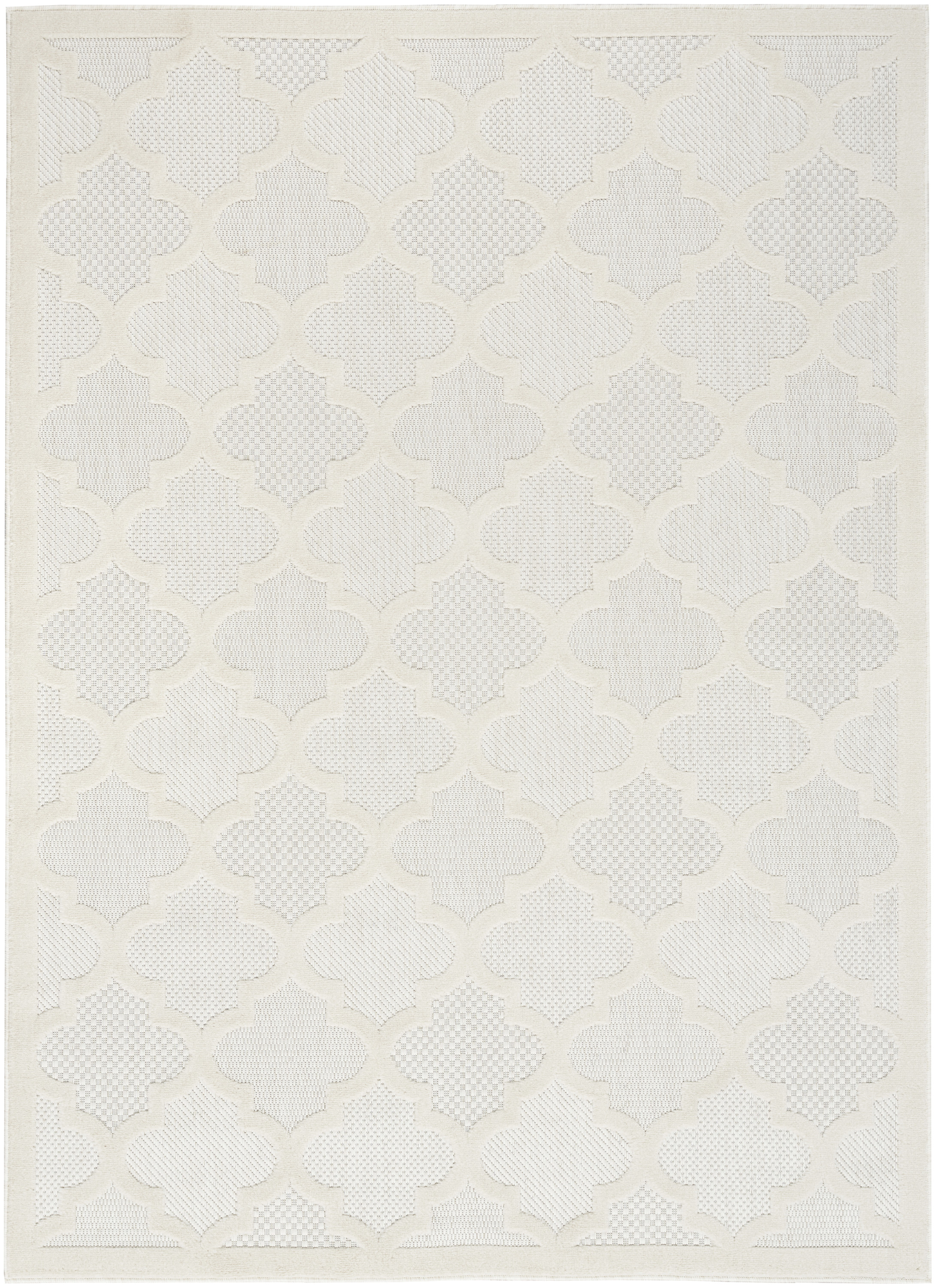 Nourison Easy Care 6' x 9' Ivory White Modern Rug