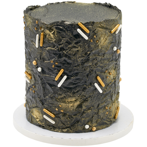 Gold Shimmer Rods - Red 3 Free Sugar Candy Decorations