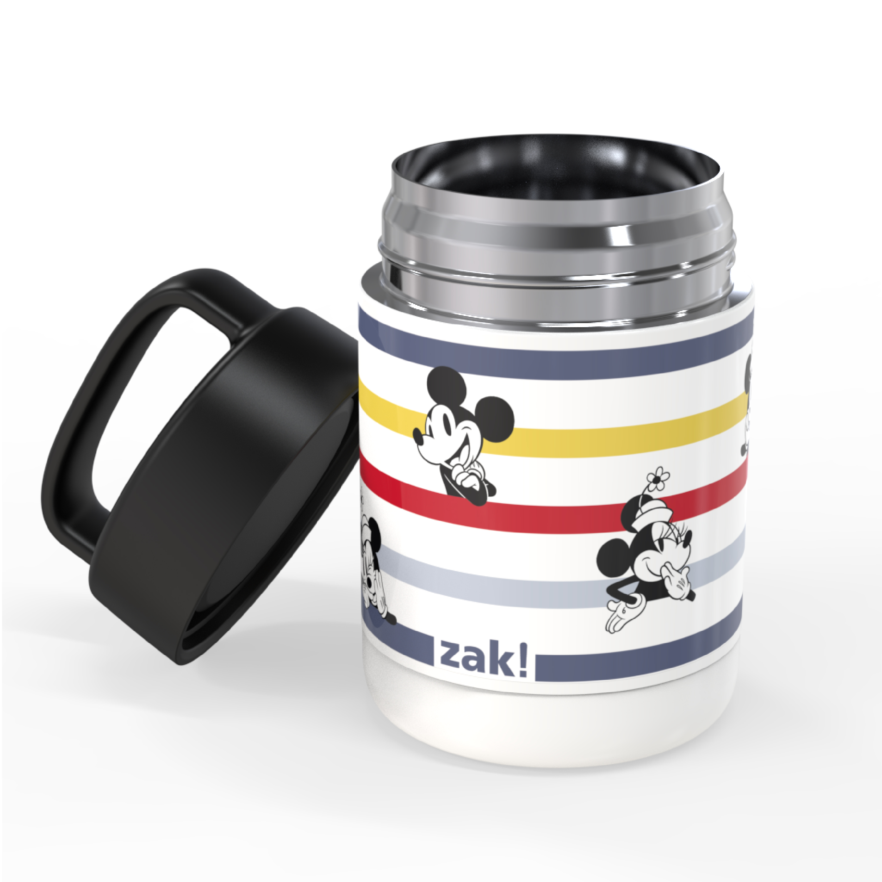 Disney Reusable Vacuum Insulated Stainless Steel Food Container, Mickey Mouse and Minnie Mouse slideshow image 4