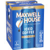 Maxwell House Ready to Drink Iced Coffee with Cream & Sugar, 11 oz Cans, Pack of 4