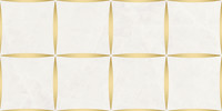 Bondi White 12×24 Gold Decorative Tile Polished