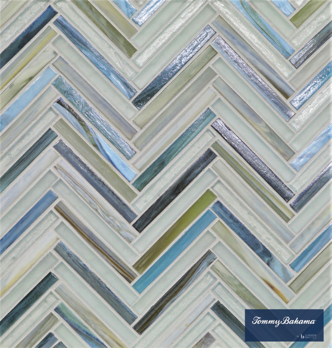 Tommy Bahama Kangaroo Island 1/2×4 Zig & Zag Mosaic