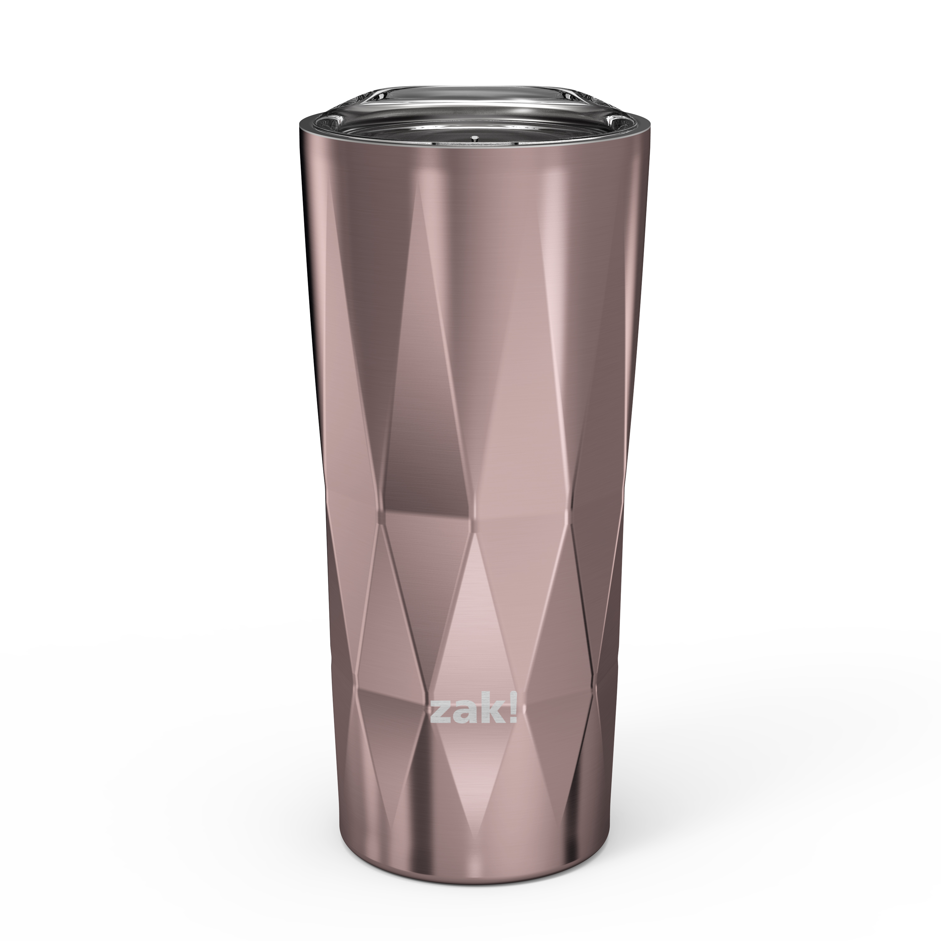 Fractal 16 ounce Vacuum Insulated Stainless Steel Tumbler, Rose Gold