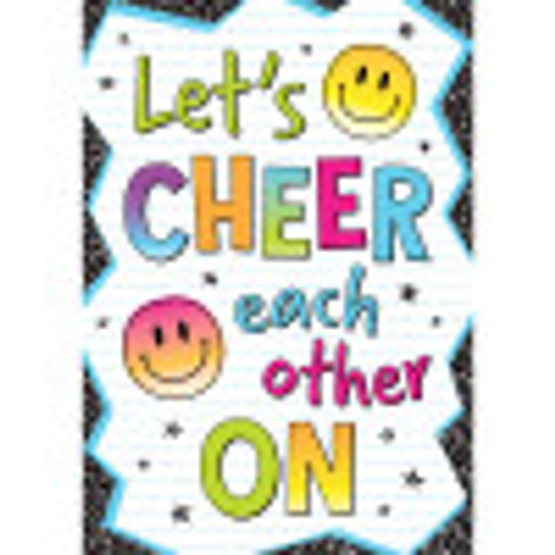 Lets Cheer Each Other On Positive Poster