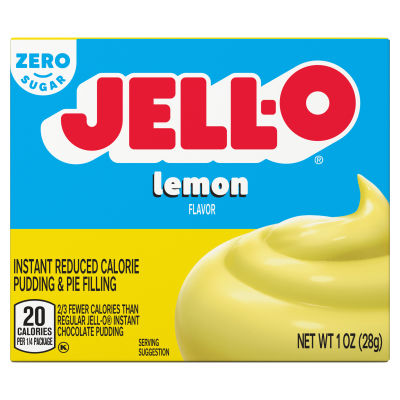 Jell-O Lemon Sugar Free Fat Free Instant Pudding & Pie Filling, 1 oz Box