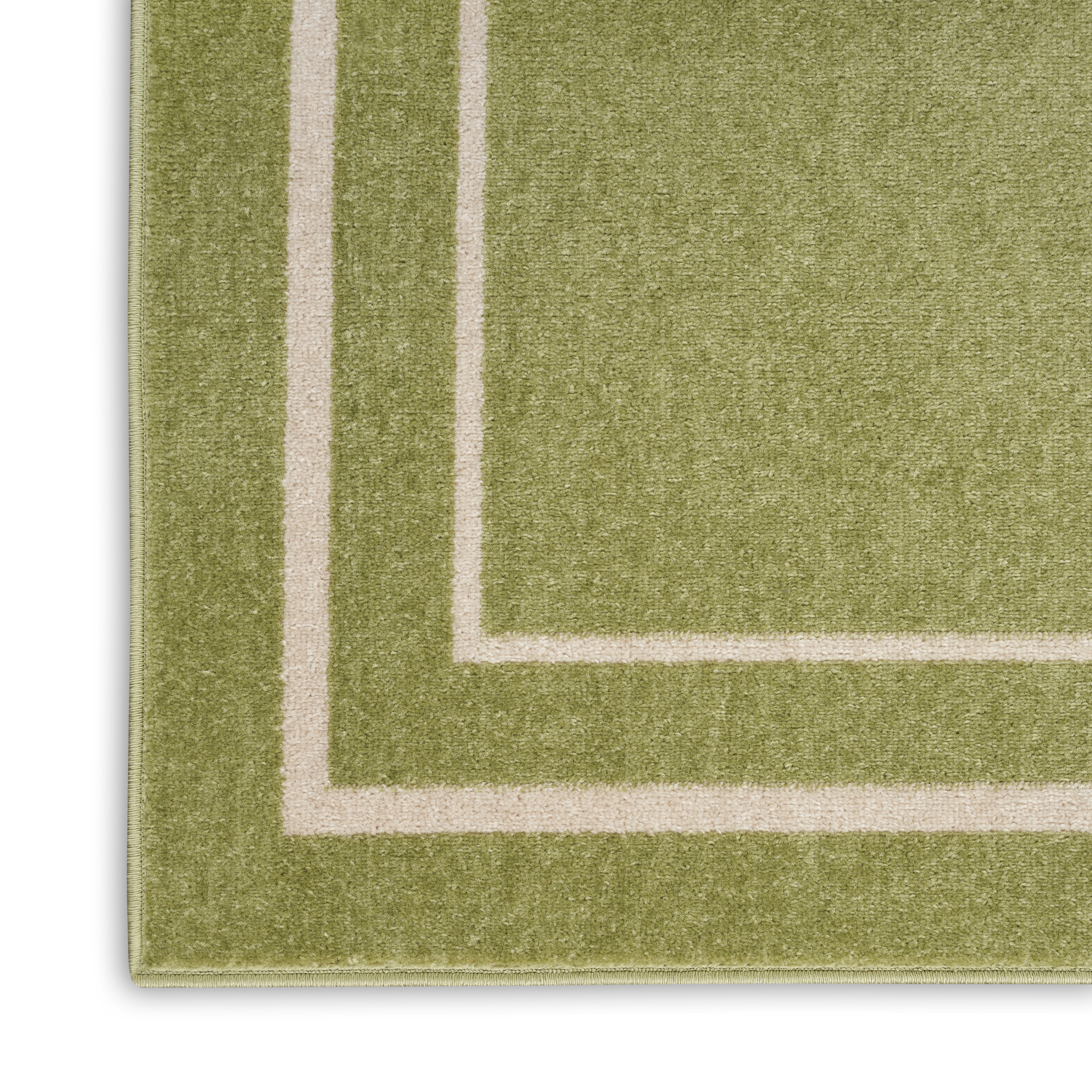 Nourison Nourison Essentials 5' x Square Green Ivory Contemporary Rug