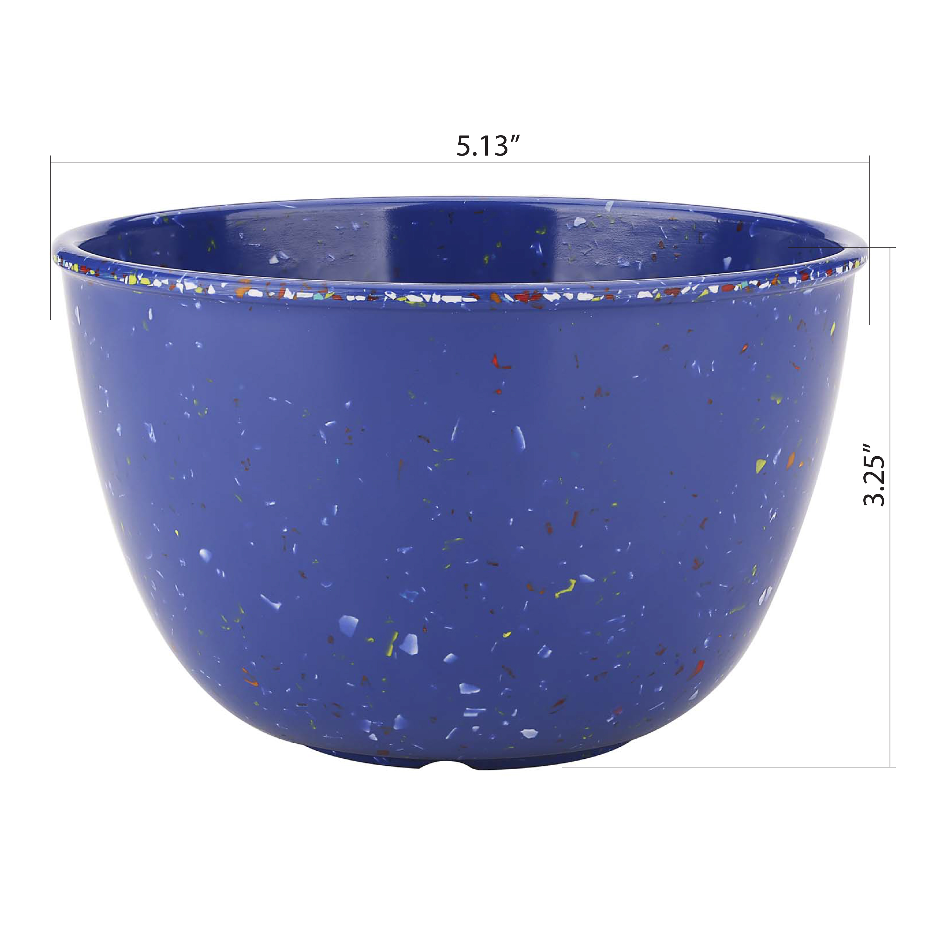 Confetti 24 ounce Soup Bowl, Blue, 6-piece set