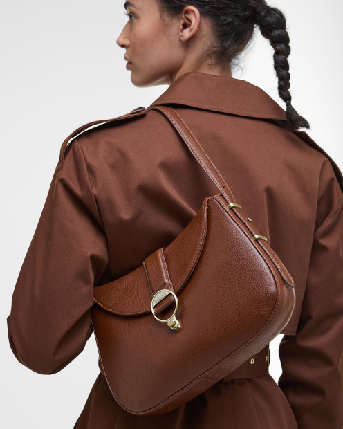 Alder Leather Shoulder Bag Brown
