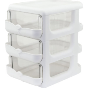 3-Drawer Nook & Craft Organizer, White