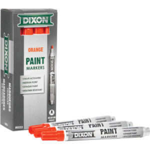 Medium Tip Paint Markers, Orange, 12 Count