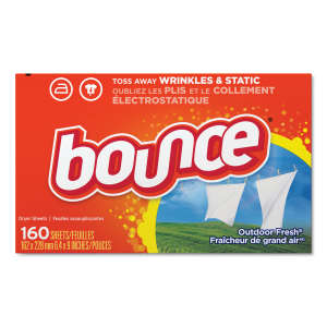 PG80168, Procter & Gamble,  Bounce Fabric Softener Sheets, Outdoor Fresh,  160 Wipes/Container