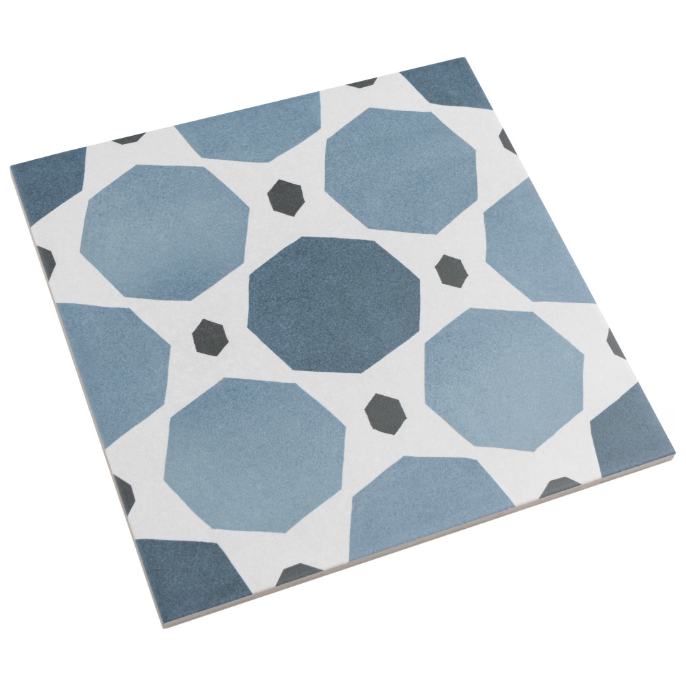 Caprice Colors Sapphire 7-7/8 in. x 7-7/8 in. Porcelain Floor and Wall Tile