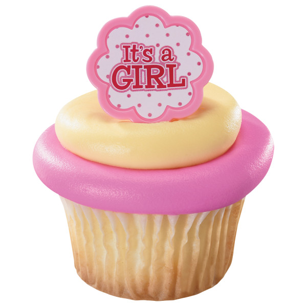 It's a Girl Cupcake Rings