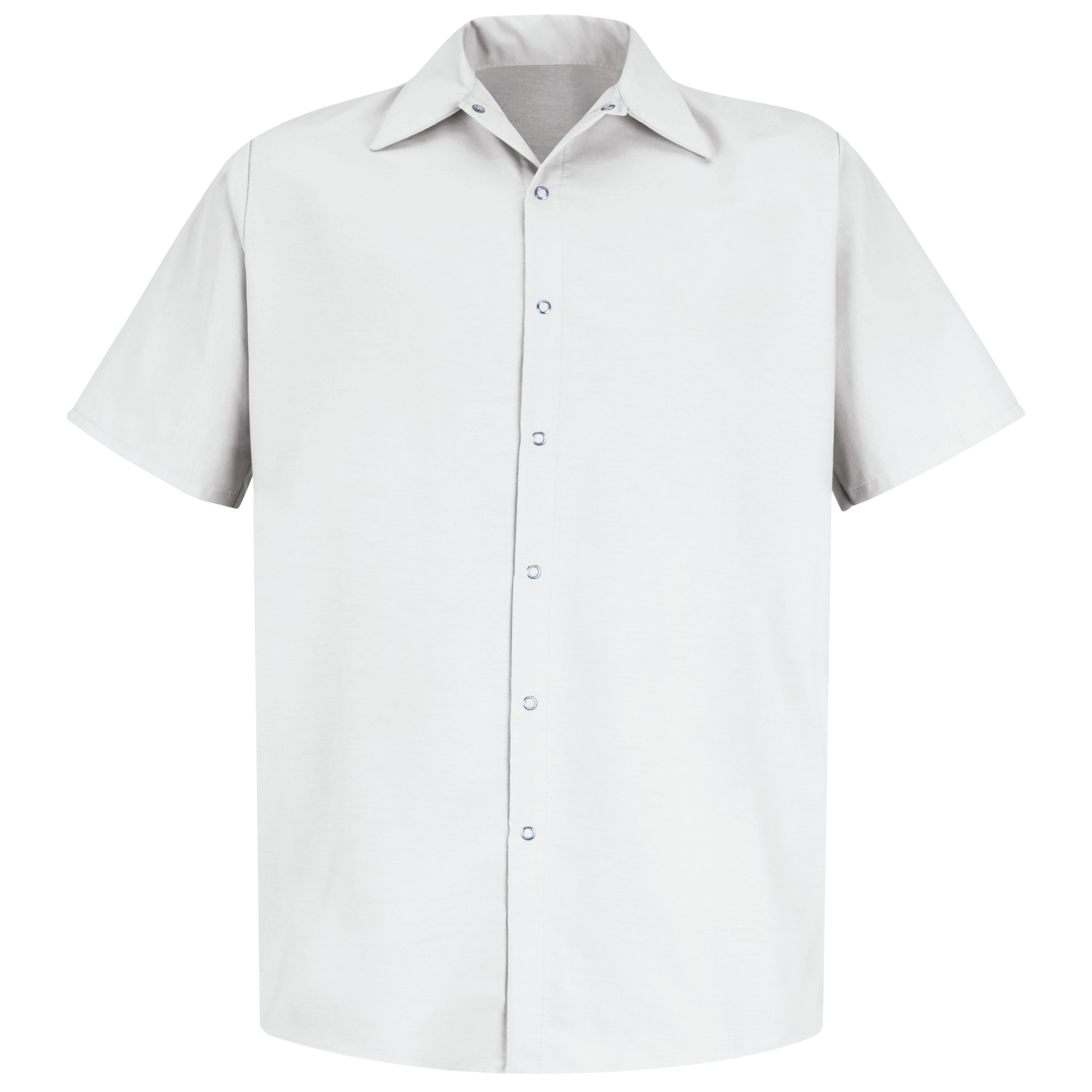 Red Kap Men's Short Sleeve Specialized Pocketless Work Shirt - Picture 10 of 11