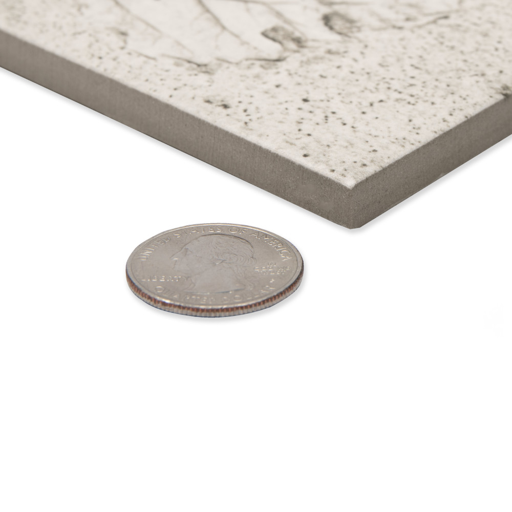 Stone Press Leaf 17-3/8 in. x 17-3/8 in. Porcelain Floor and Wall Tile