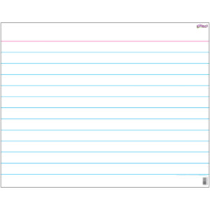 Index Card (white) Wipe-Off® Chart, 22" x 28"