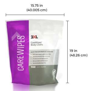 XLC2XL436, 2XL,  CareWipes Body Cloths Soap Wipes,  700 Wipes/Container