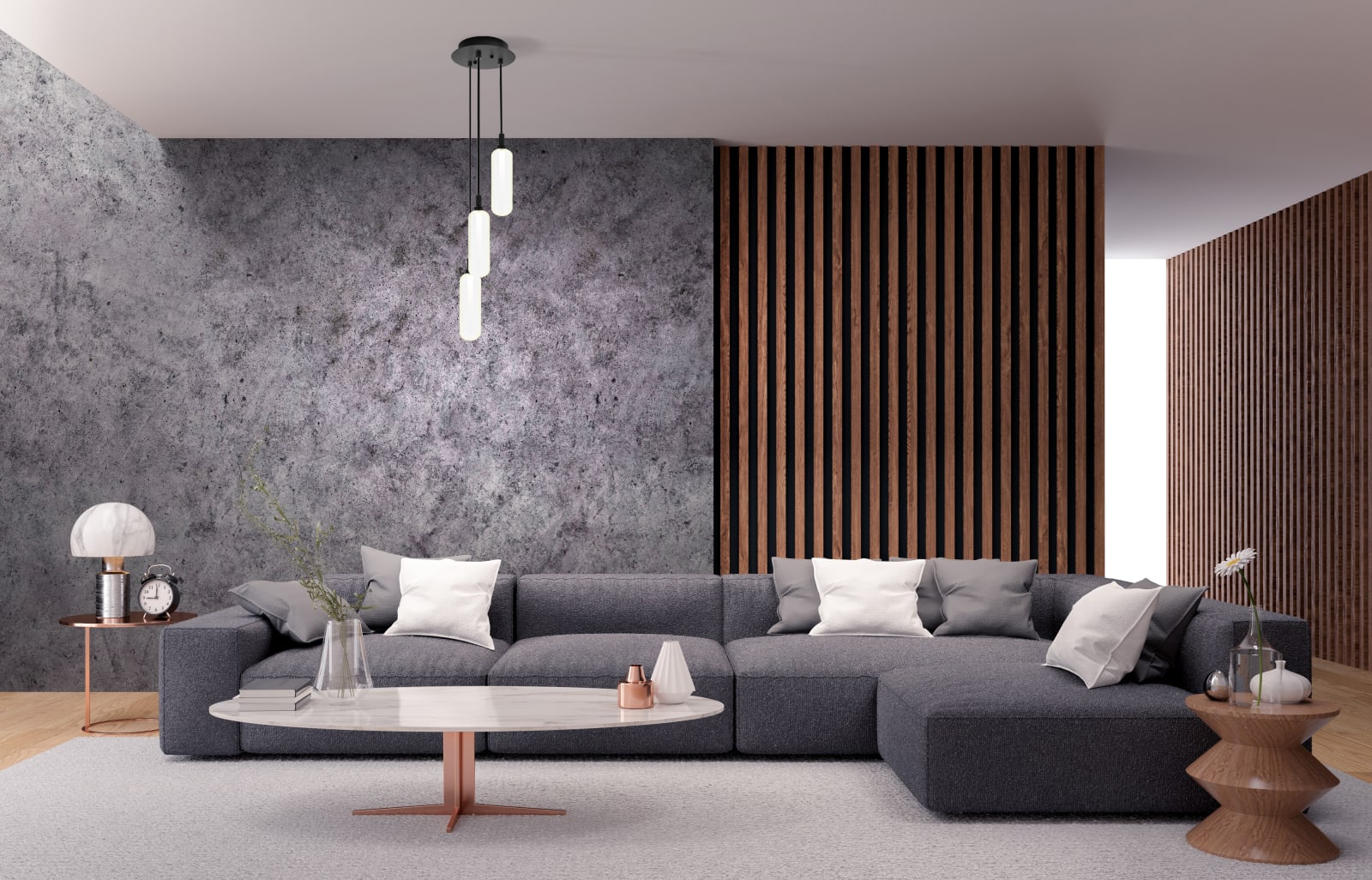 Glass Pendant LED Glass 3 Light Pendant — installation 4