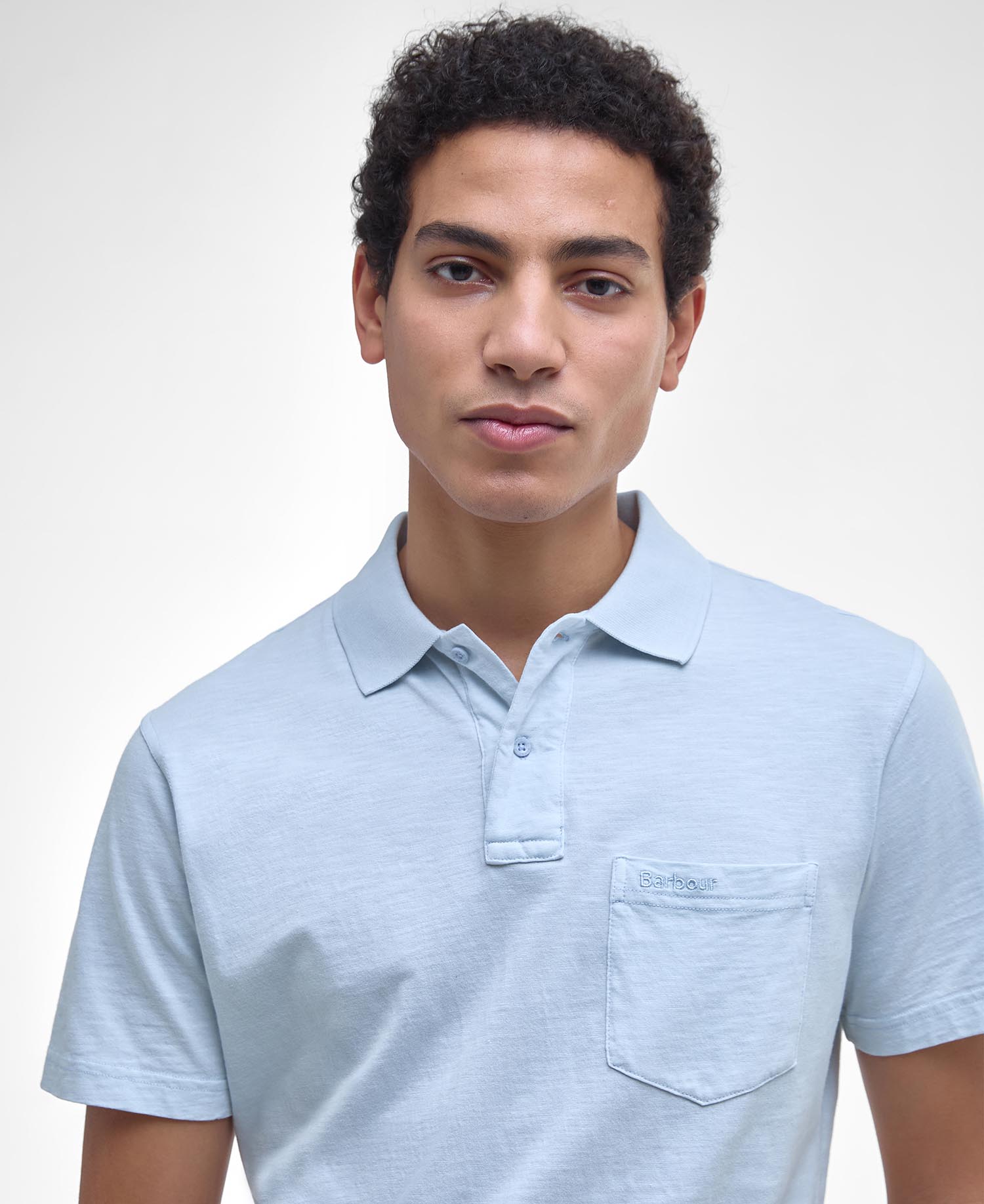 Pigment Dye Slub Polo Shirt image number 3